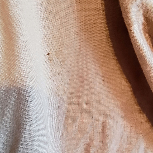 Vintage Apostrophe Beige Hooded Shirt Jacket XL Linen Blend Drawstring - Picture 2 of 8